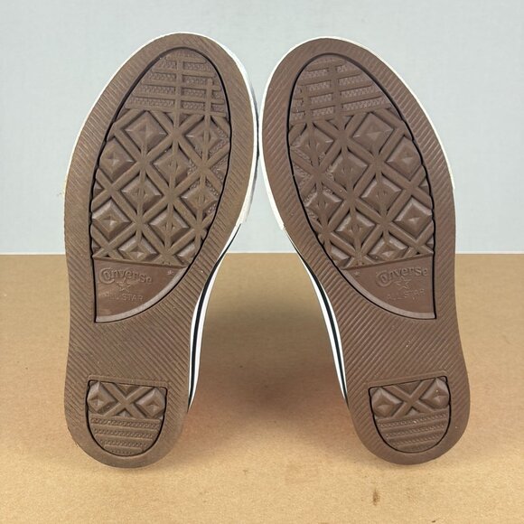 Converse Chuck Taylor Lift High Top Platform Sneakers Youth 2 Red White Lace Up - Picture 7 of 10